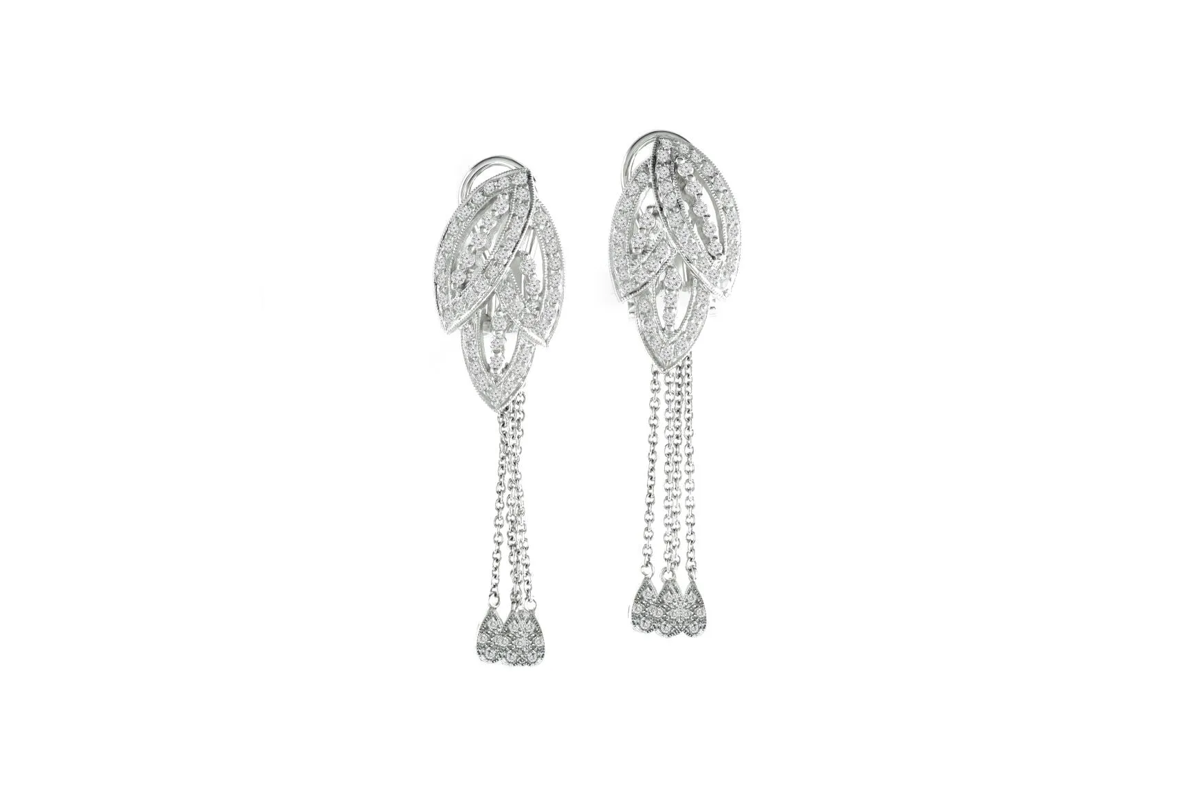 0.75 ctw Diamond Vintage Inspired Earrings