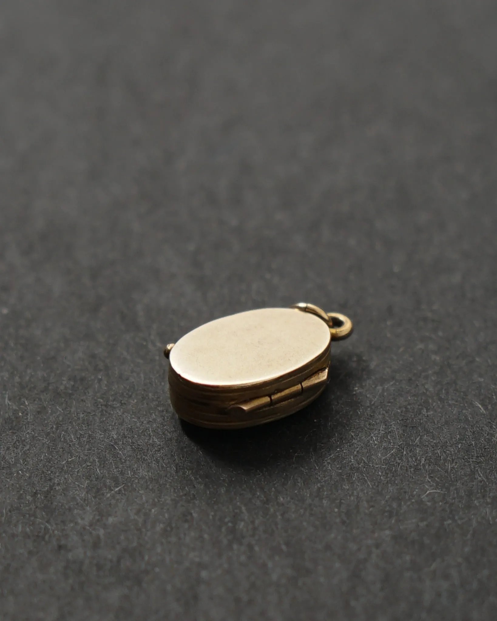 10k Gold Locket Charm w/ Turquoise