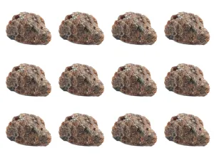 12PK Raw Garnet, Mineral Specimens - Approx. 1" - Geologist Selected & Hand Processed - Great for Science Classrooms - Class Pack - Eisco Labs