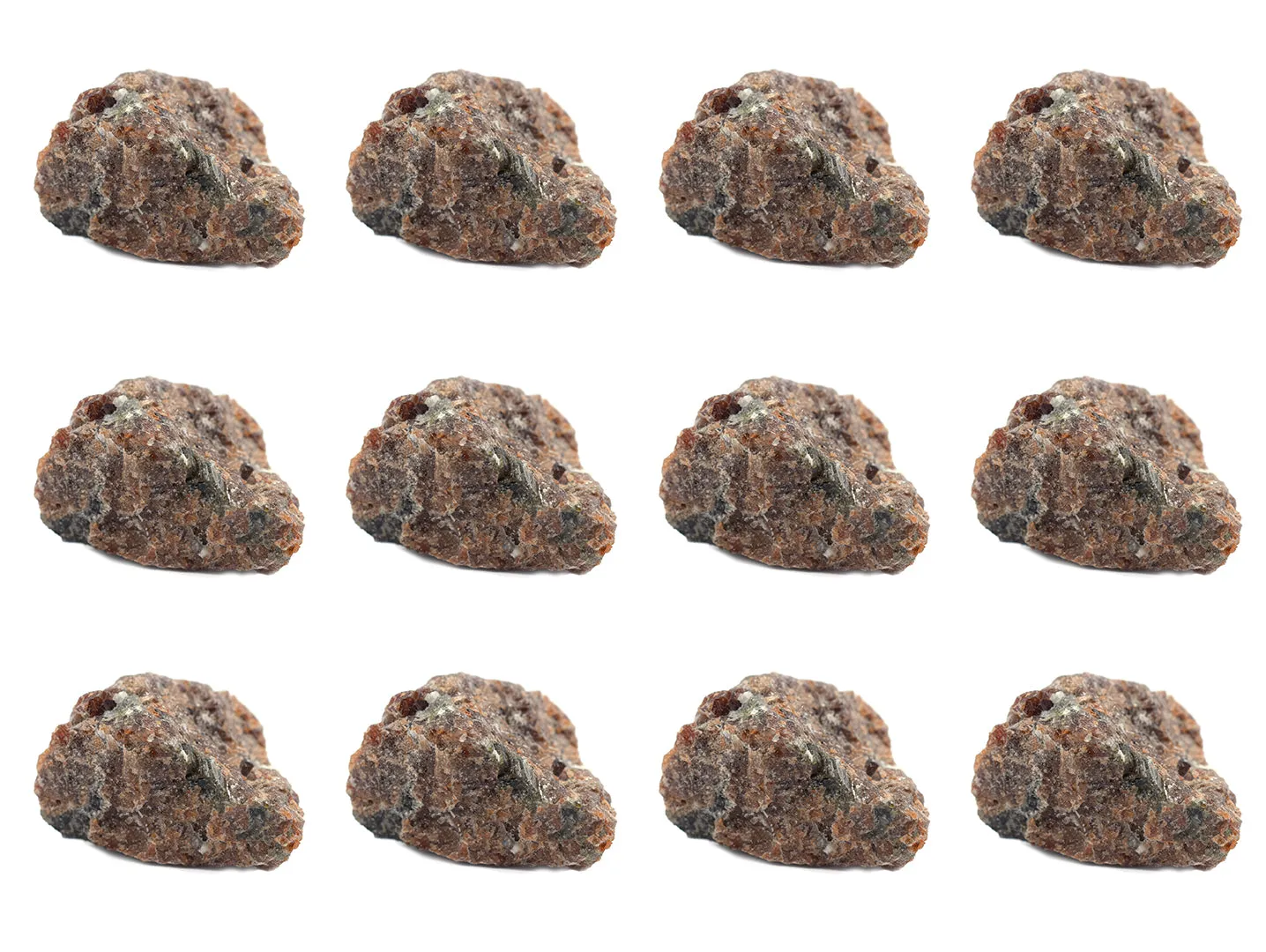 12PK Raw Garnet, Mineral Specimens - Approx. 1" - Geologist Selected & Hand Processed - Great for Science Classrooms - Class Pack - Eisco Labs