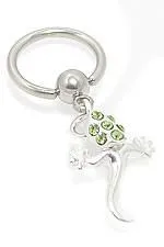 14g Tailpiece Gecko Captive Ring