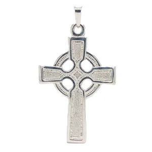 14K W Gold Celtic Cross