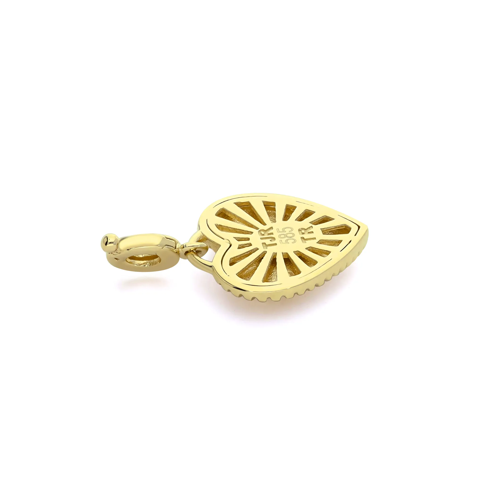 14K Yellow Gold "Rays of Light" Charm & Bracelet Set