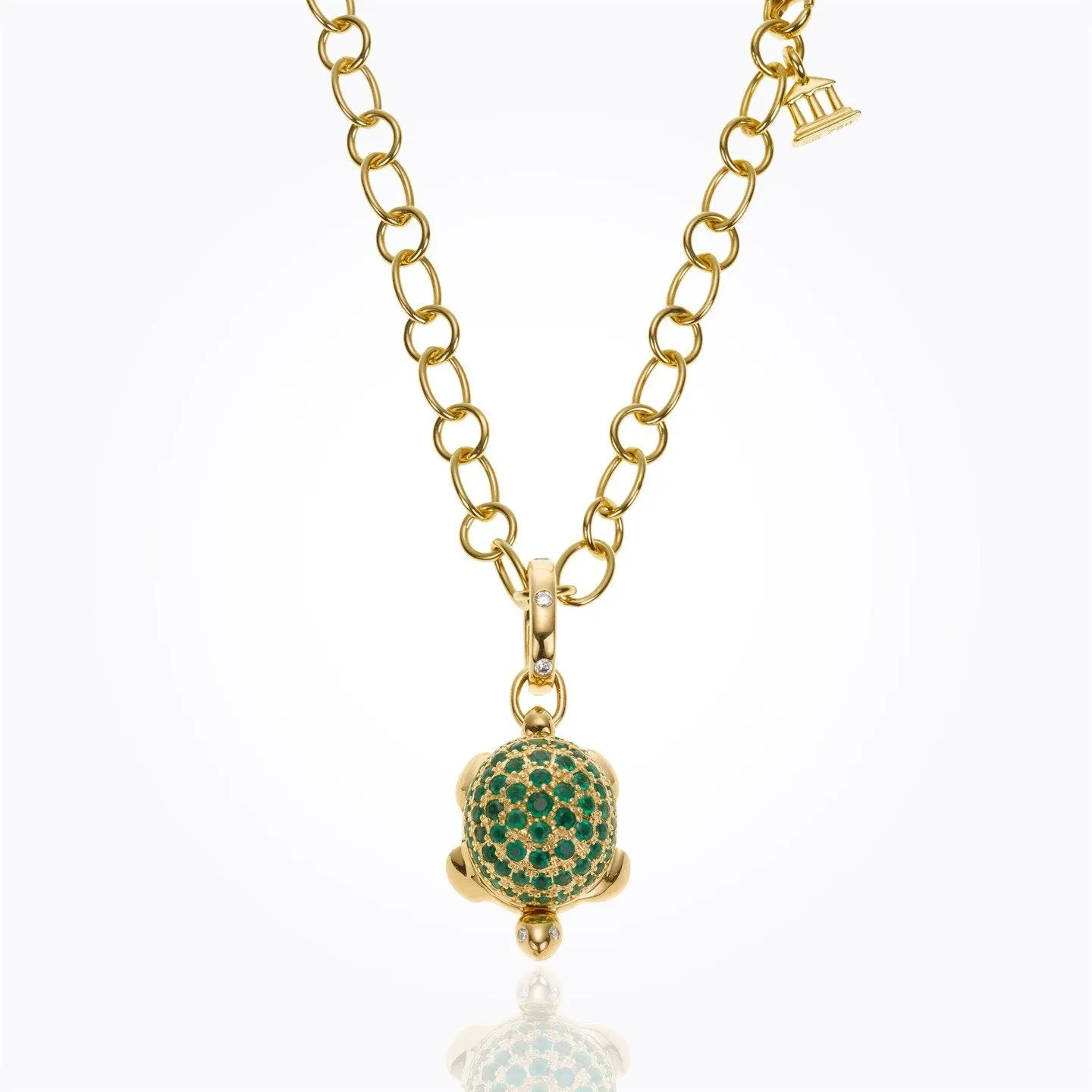 18K Small Turtle Locket