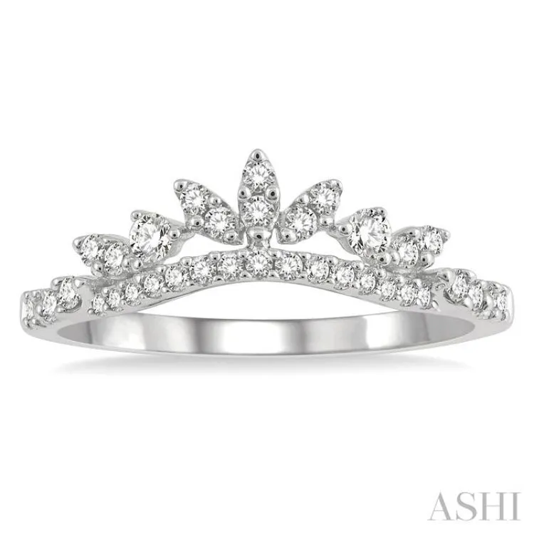 .30CTRDDM CURVED BAND WG 14K-H