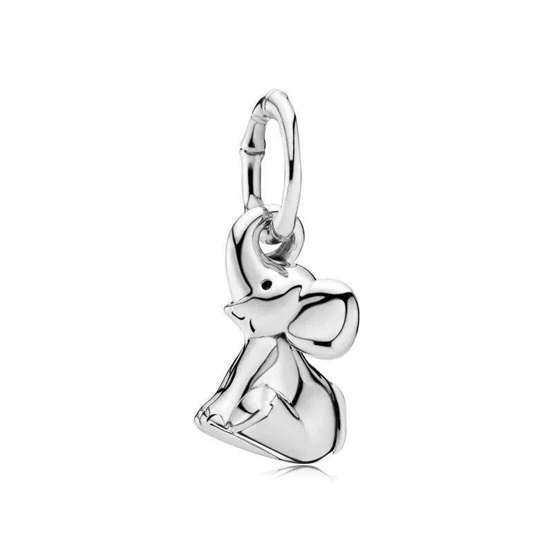 925 Sterling Silver Charm Bracelet Beads, Zircon Accents and Elegant Design