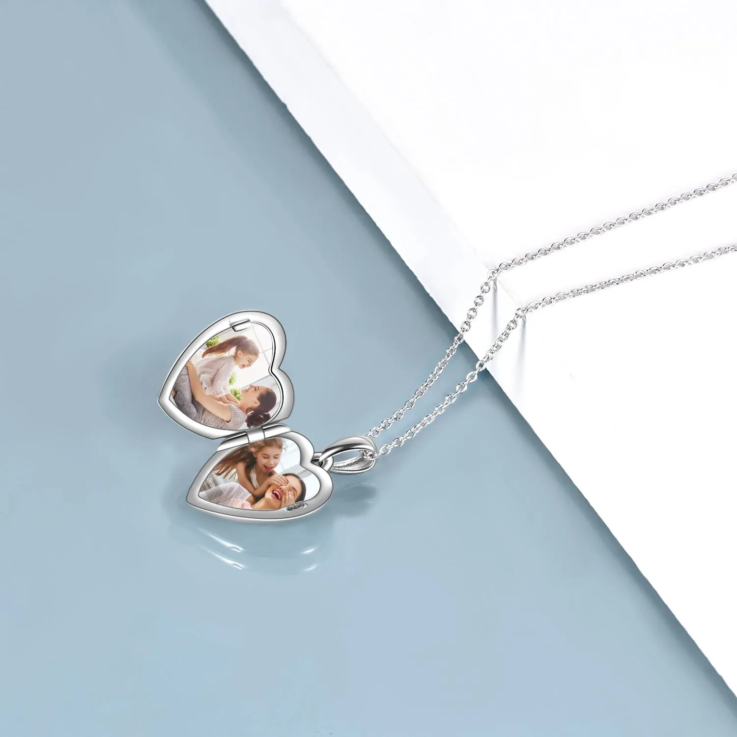 925 Sterling Silver Locket Necklace that Holds Pictures Compass Jewelry High School