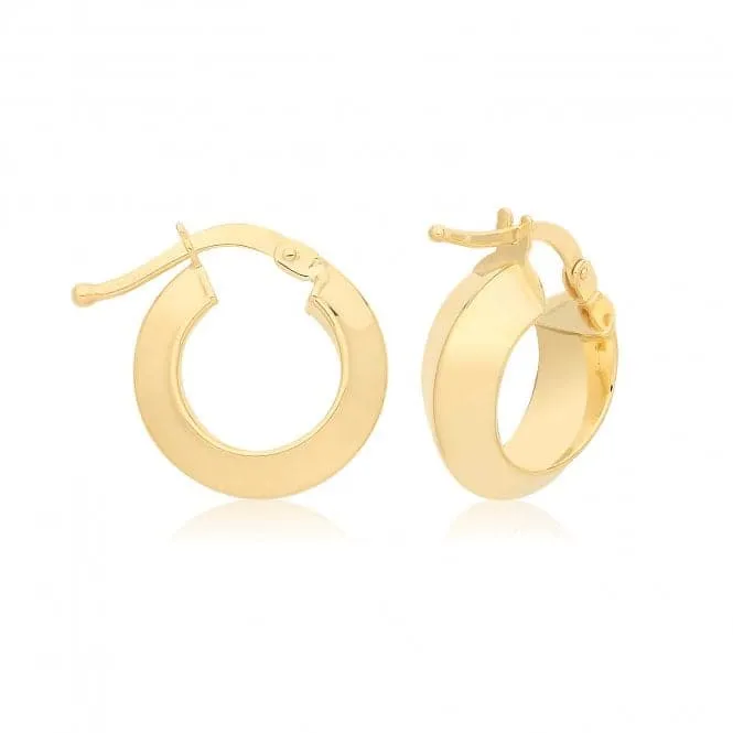 9ct Yellow Gold Hoop Earrings ER1202
