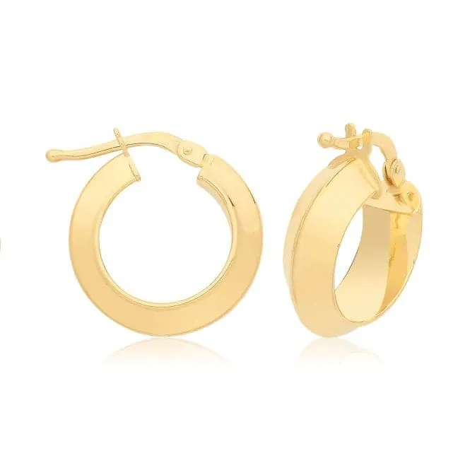 9ct Yellow Gold Hoop Earrings ER1202