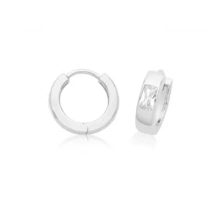 Acotis Silver Earrings Triple-Plated Silver Zirconia Set G51363