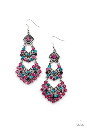 All For The GLAM - Multi Earrings - Paparazzi Accessories