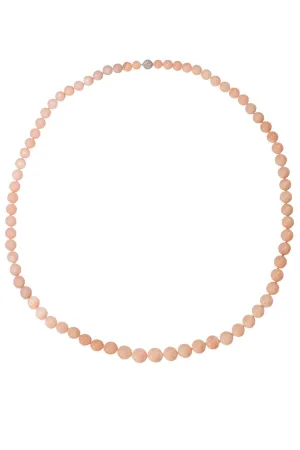 Angel Skin Coral Bead Necklace