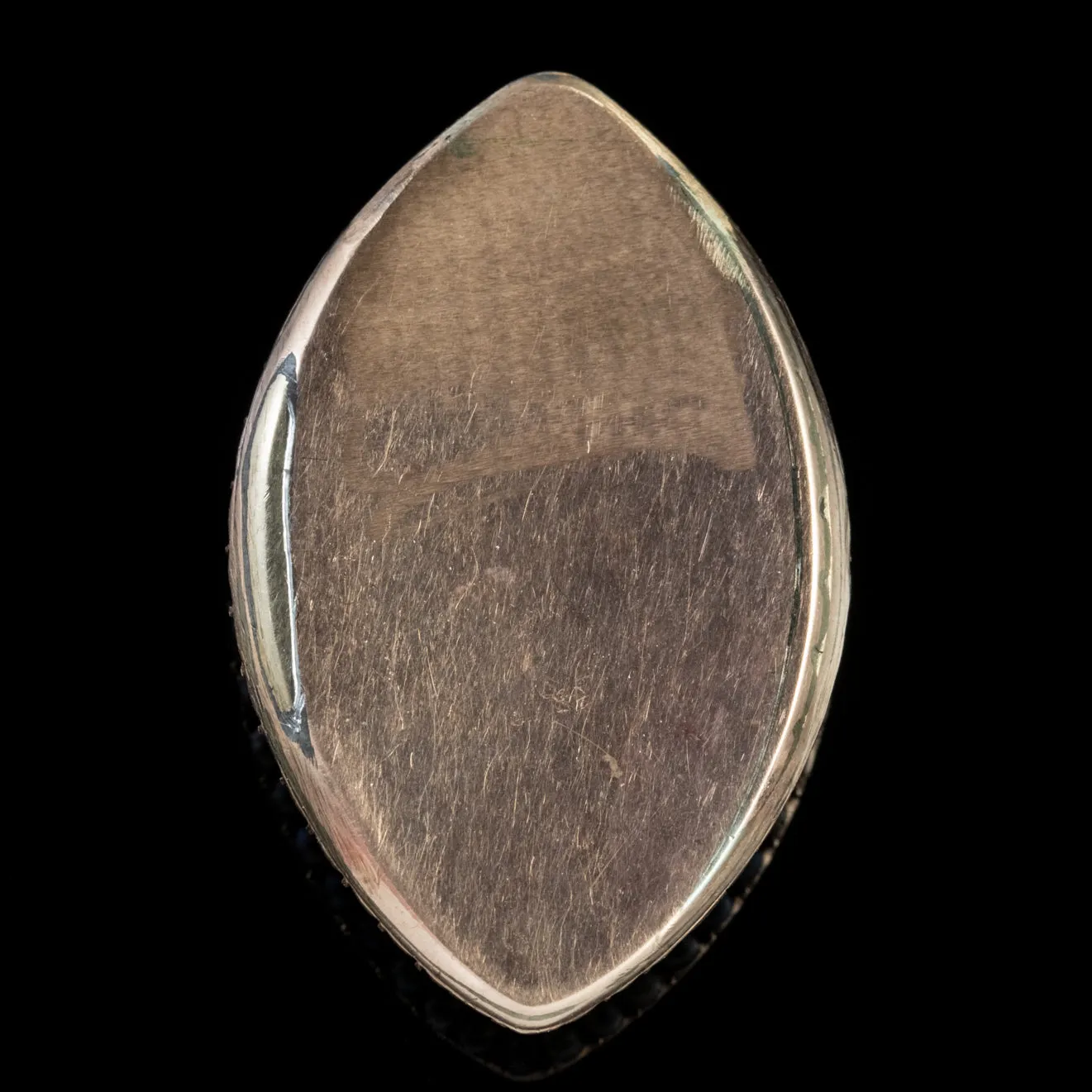 Antique Georgian Sepia Miniature Painting Pearl 18Ct Rose Gold Circa 1830