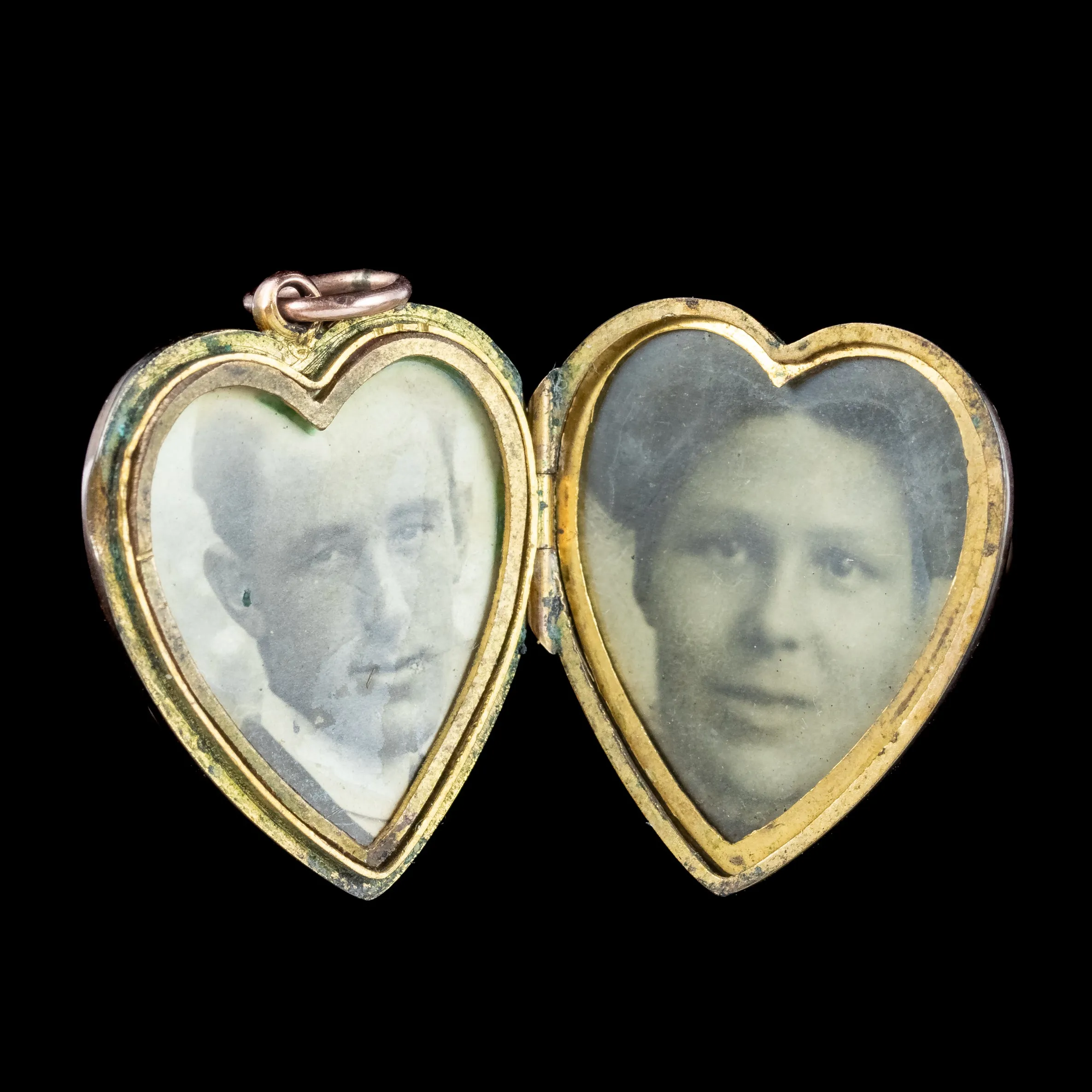 Antique Victorian Diamond Heart Locket 9ct Gold