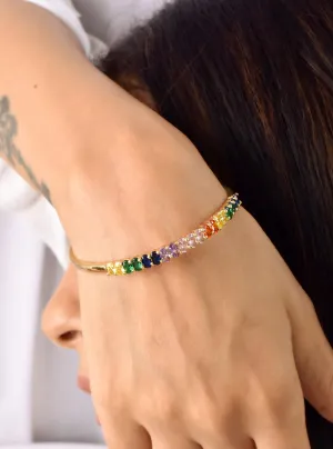 Aoife Gold Plated Cuff Bangle