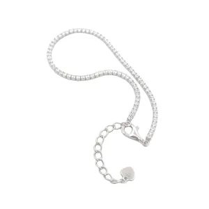B5425 6.5IN 1.5IN SLVR BRCLT WTH WHITE CZ 3G