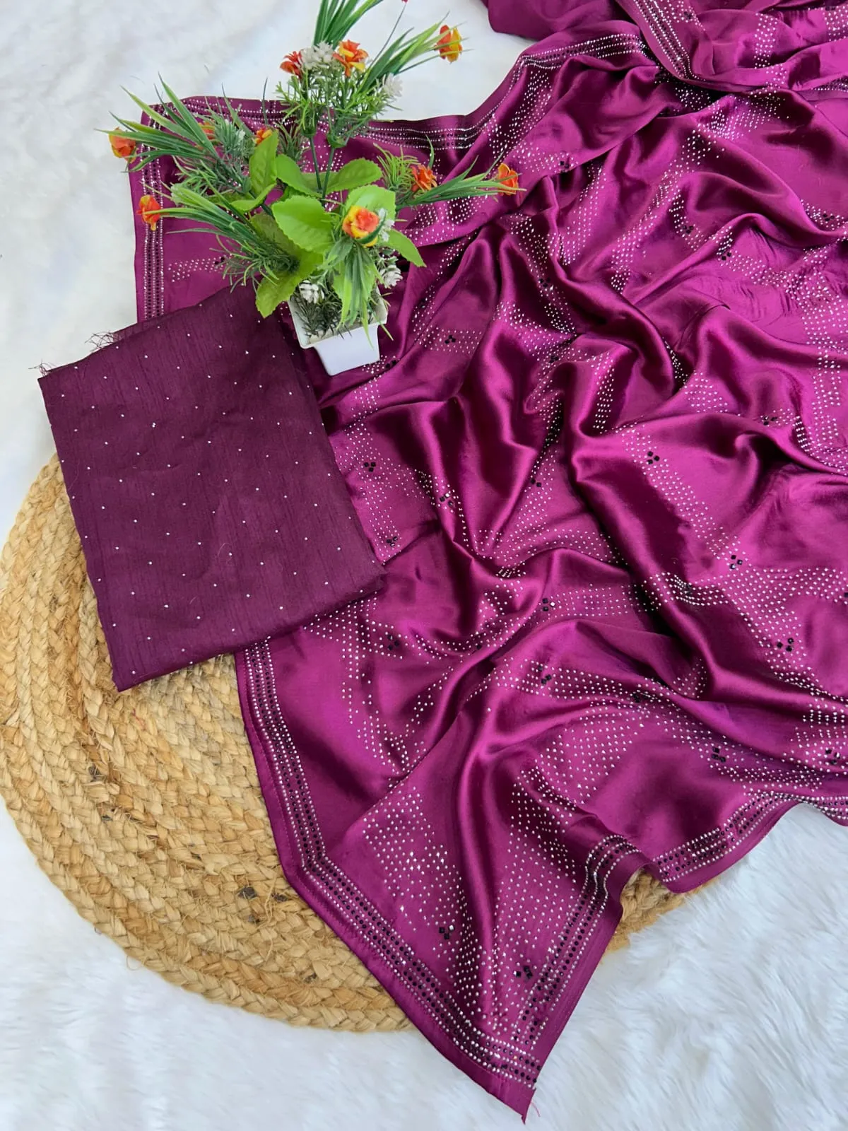 Beautiful Designer Sequence Saree