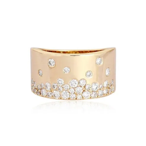 Beautiful Diamond Essence Dome Ring