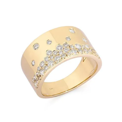 Beautiful Diamond Essence Dome Ring