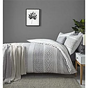 Beautiful Silver Stripe Duvet Set