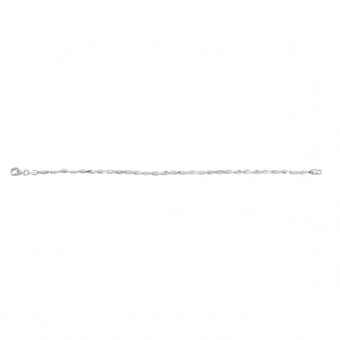 Beginnings Sterling Silver Twisted Chain Bracelet B4327