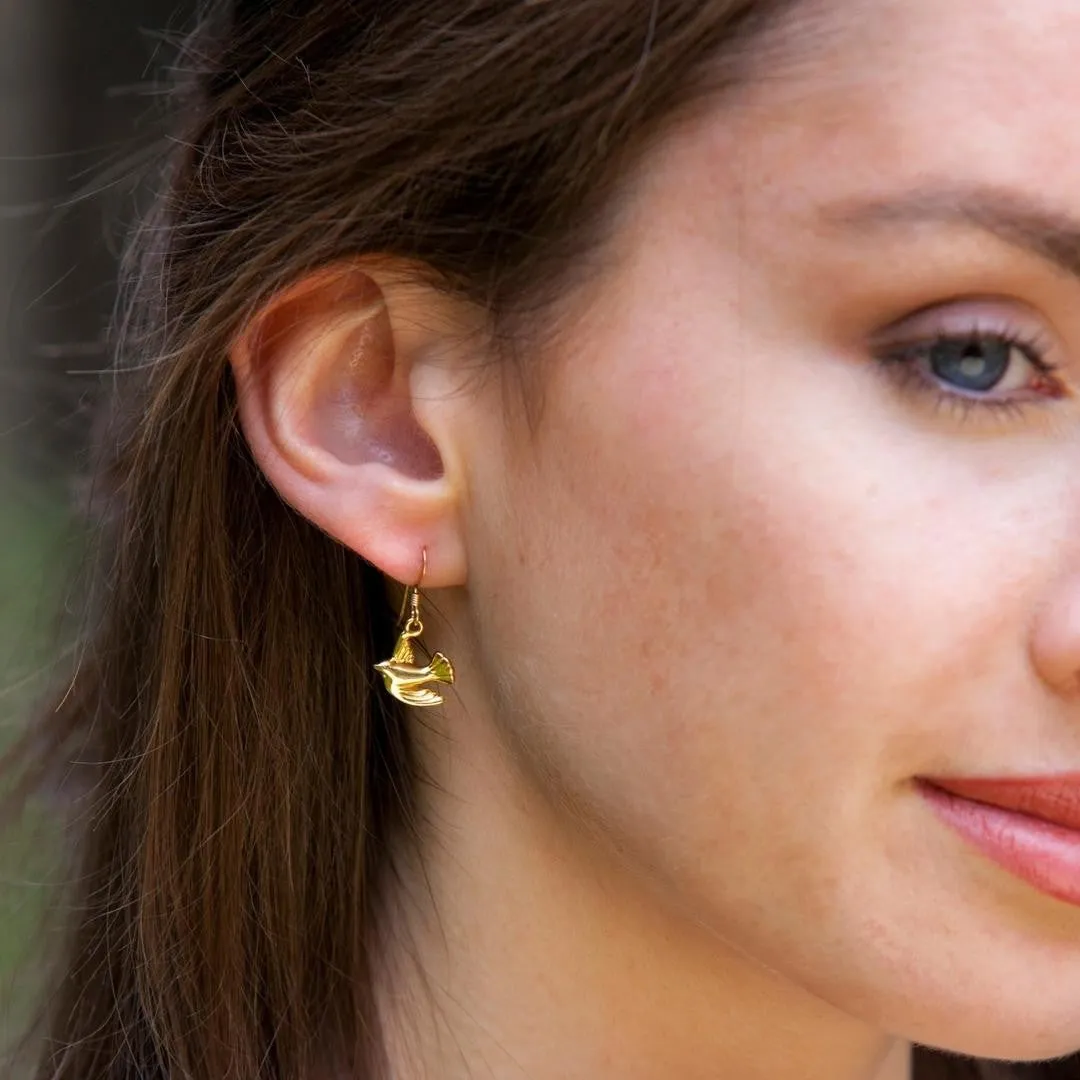 Bird Earrings | Rose Gold