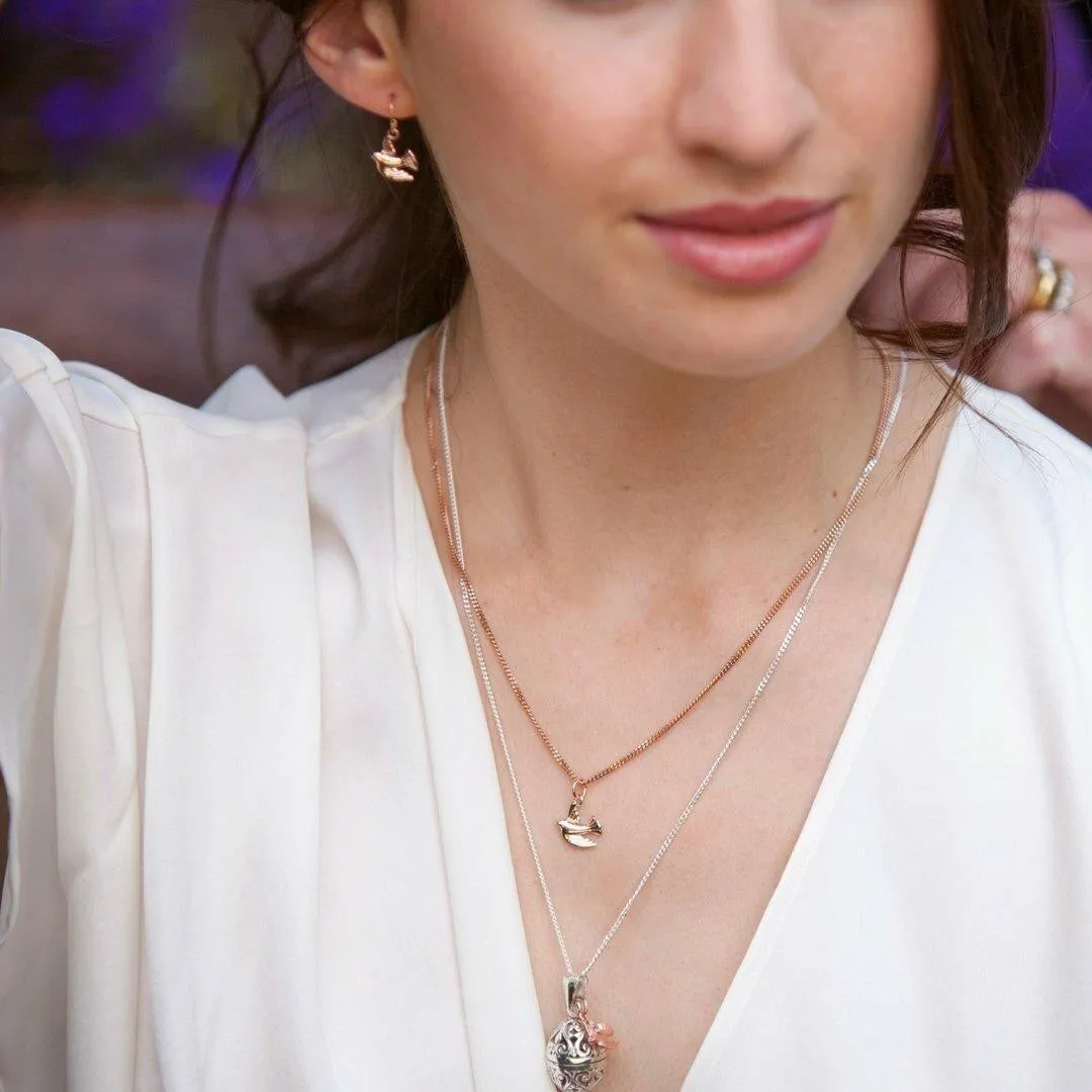 Bird Earrings | Rose Gold