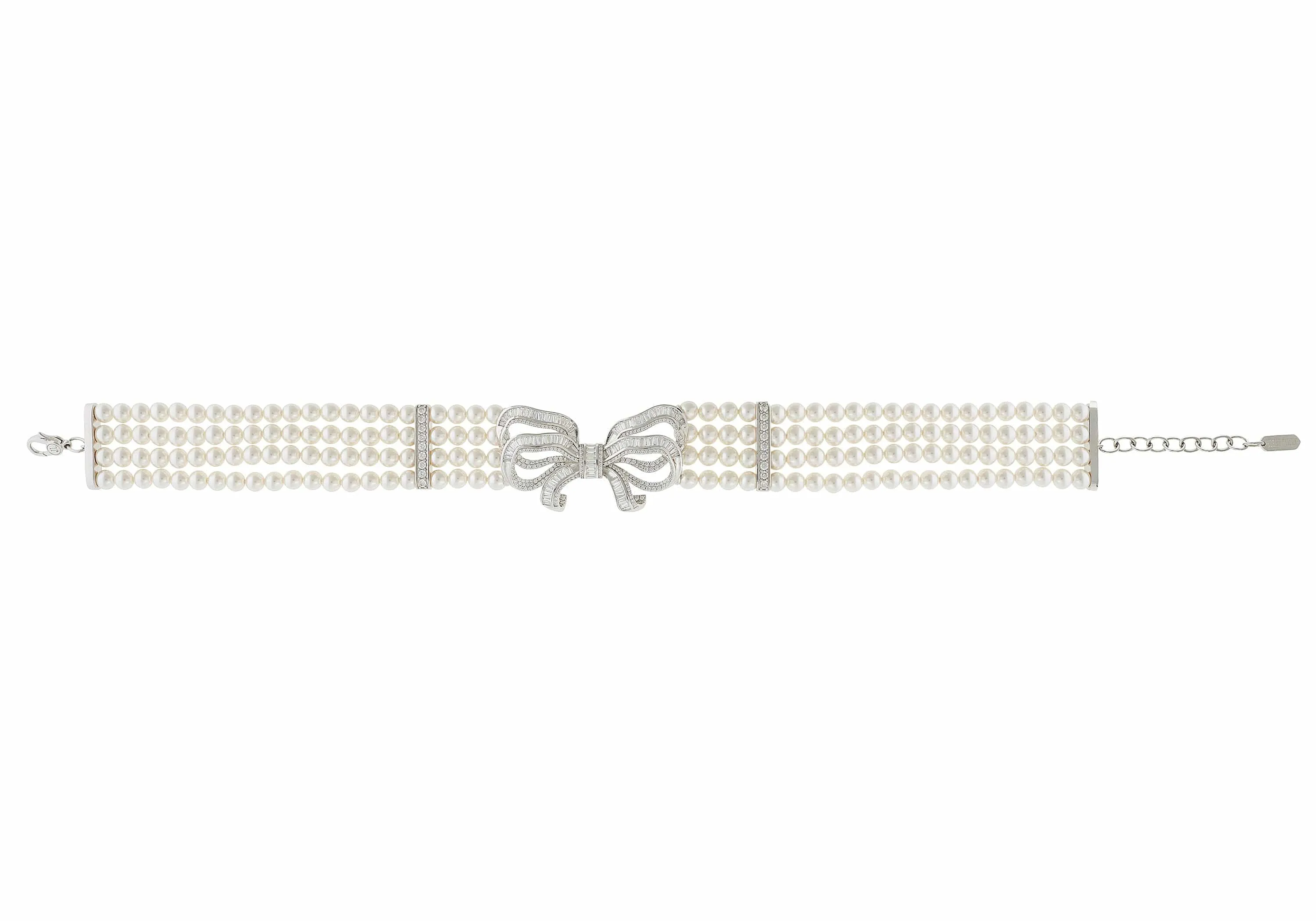 Bow Choker Pearl Choker Necklace