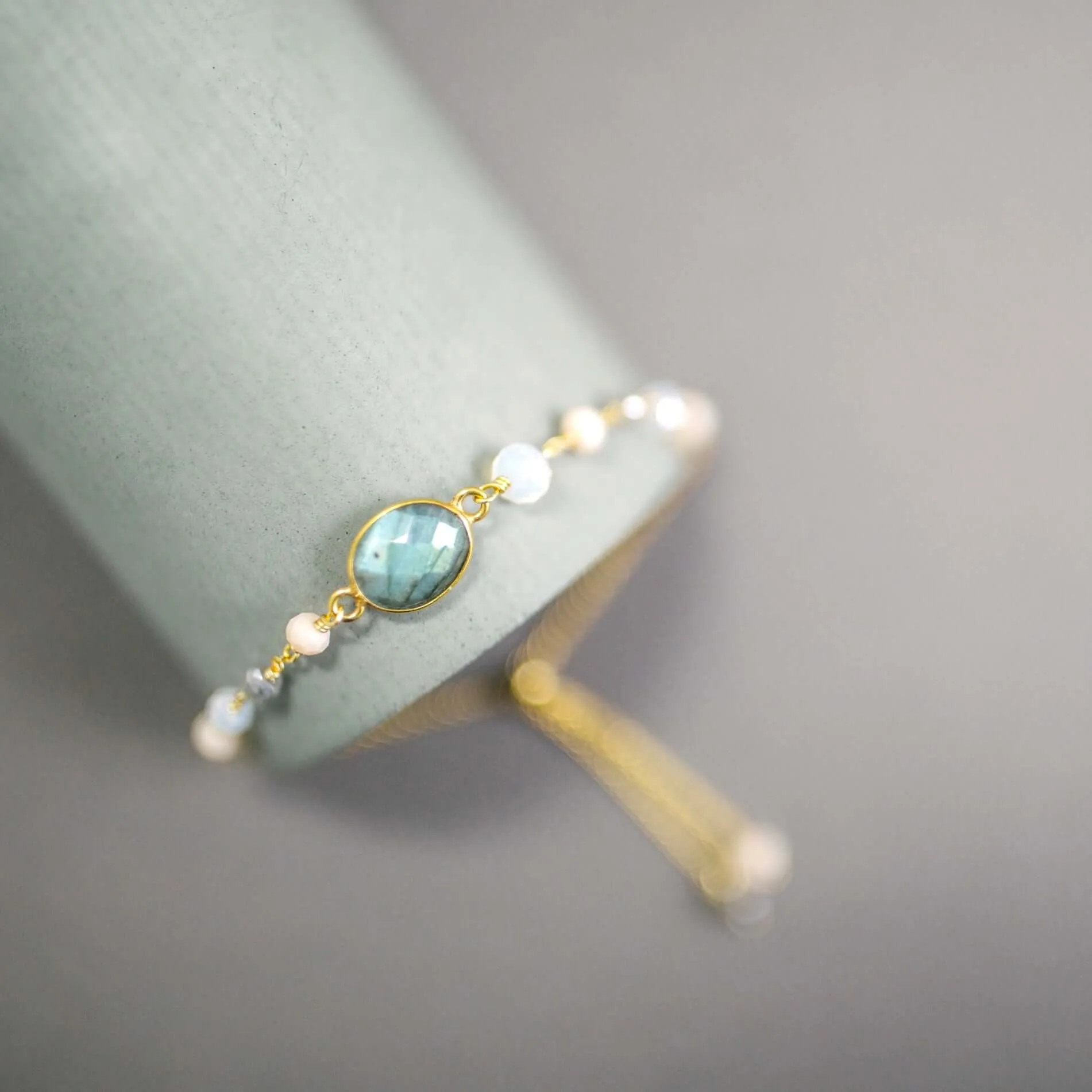 Bracelet Stacking Set: Labradorite