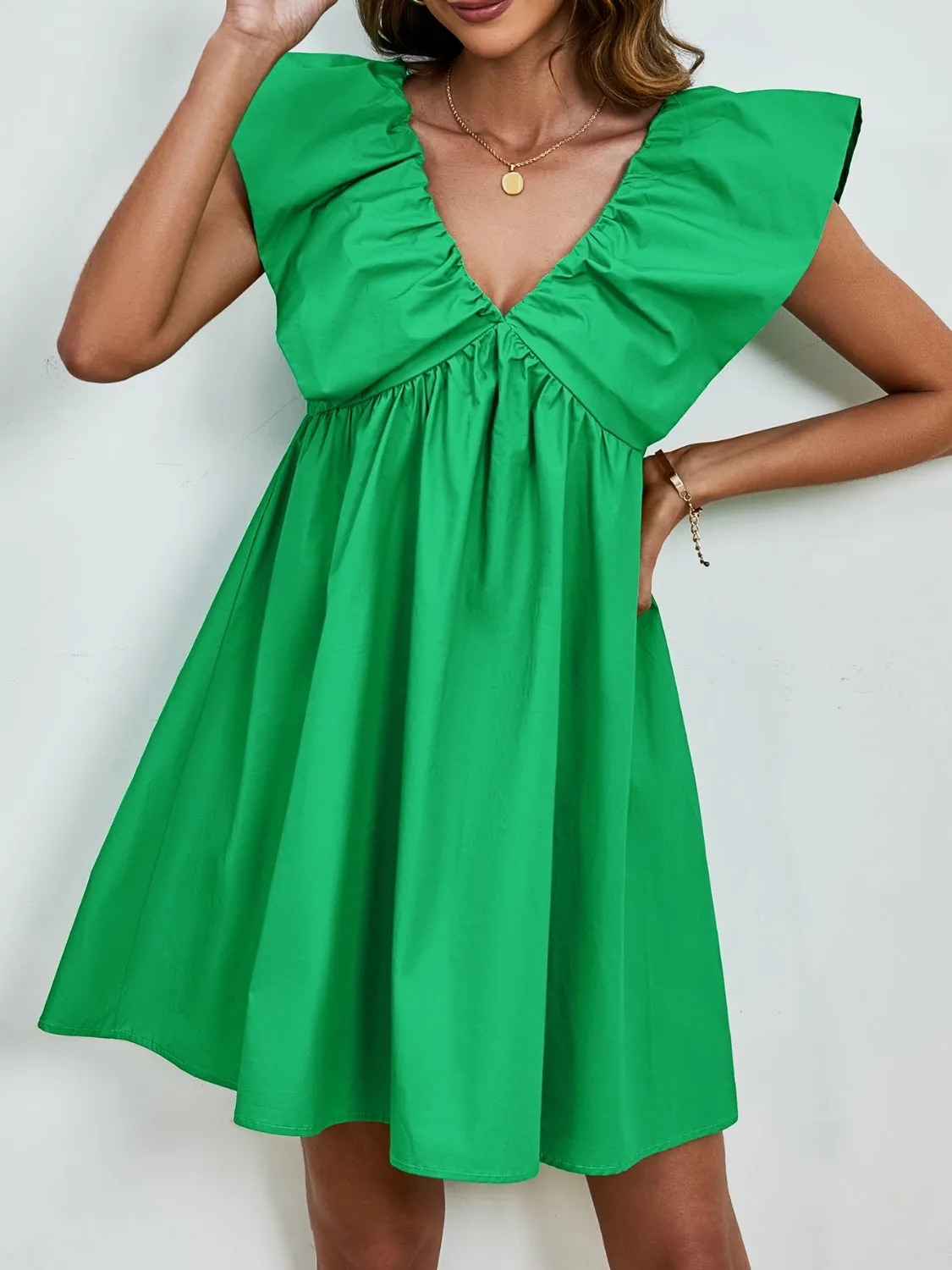 Cap Sleeve Mini Dress