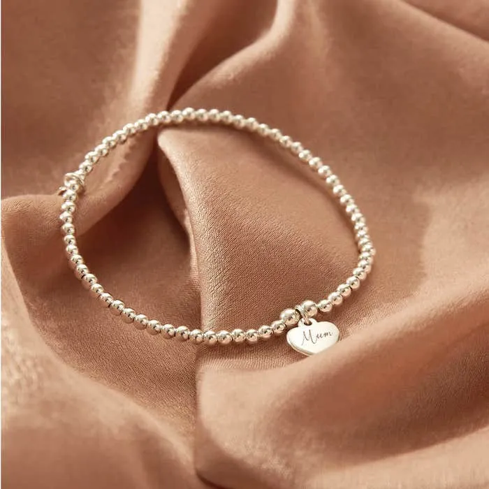 ChloBo Sterling Silver Cute Charm Heart Bracelet