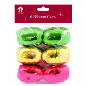 Christmas Ribbon Cops Red, Gold & Green