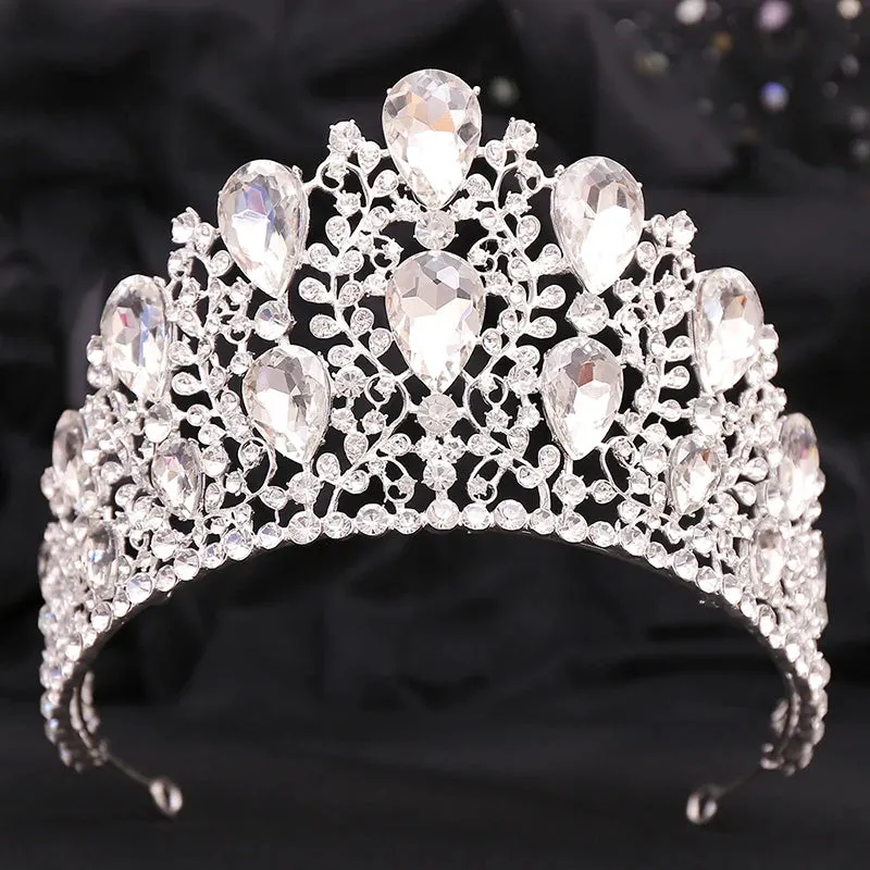 Classic Crystal Tiaras and Crowns Pageant Party Prom Wedding Hair Jewelry Accessory