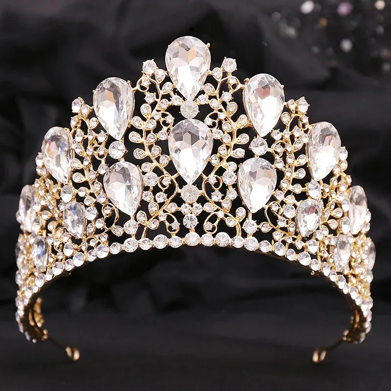 Classic Crystal Tiaras and Crowns Pageant Party Prom Wedding Hair Jewelry Accessory