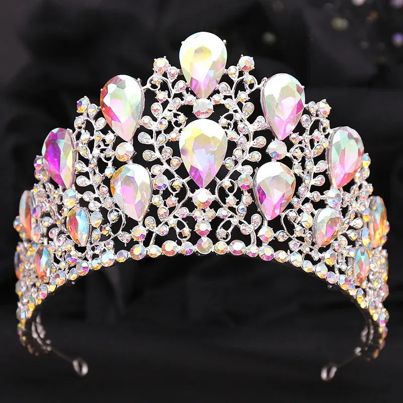 Classic Crystal Tiaras and Crowns Pageant Party Prom Wedding Hair Jewelry Accessory