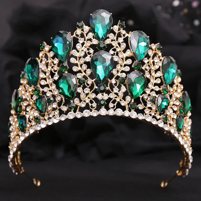 Classic Crystal Tiaras and Crowns Pageant Party Prom Wedding Hair Jewelry Accessory