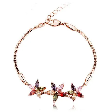 Colorful Star Pendant Necklace Earring Bracelet Set