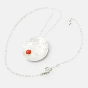 Coral Reef & Coral Gem Pendant Necklace