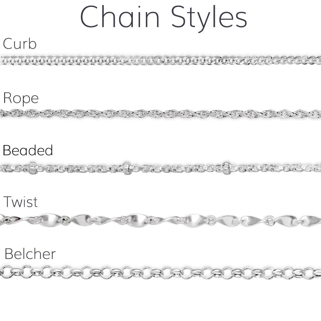 Curb Chain White Gold