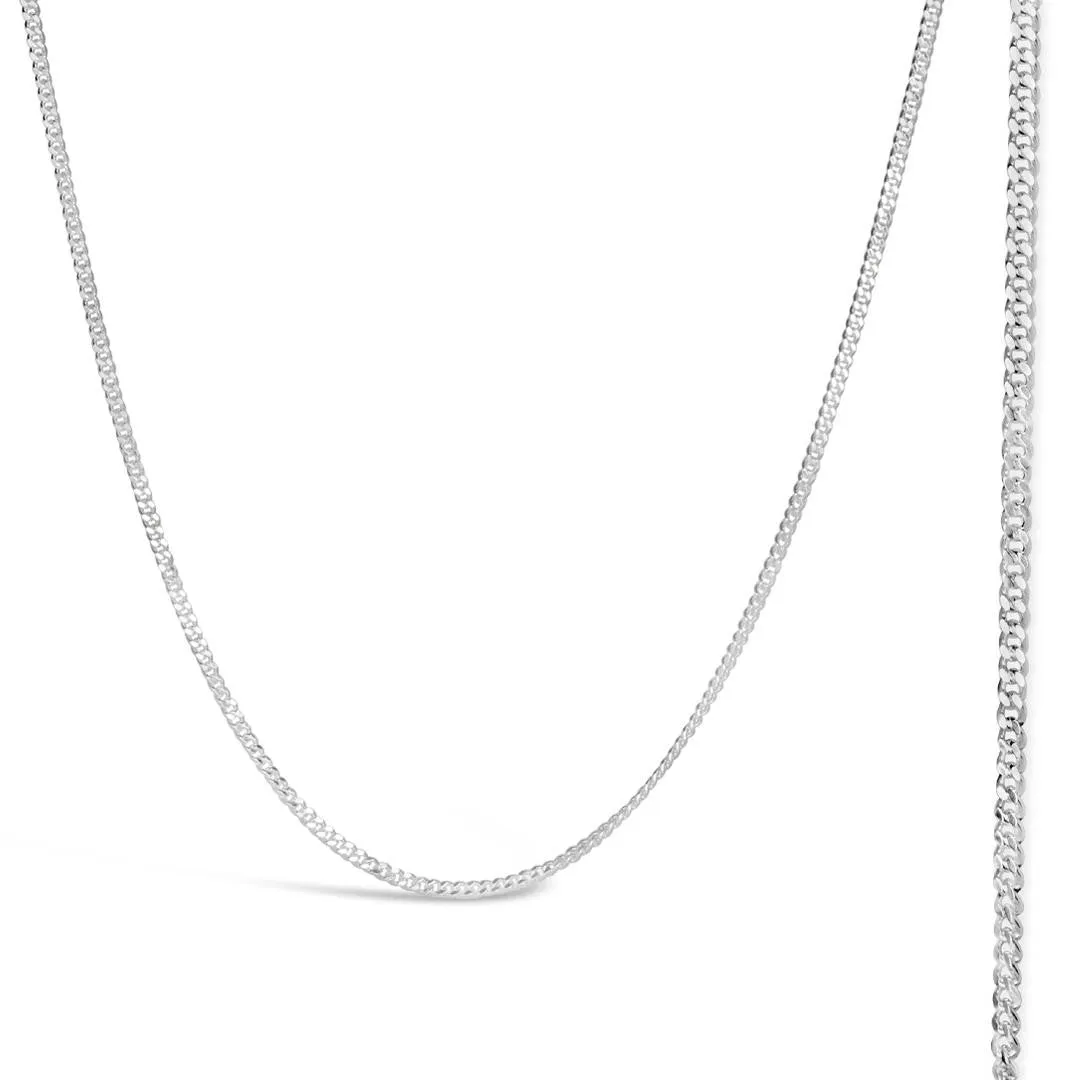 Curb Chain White Gold