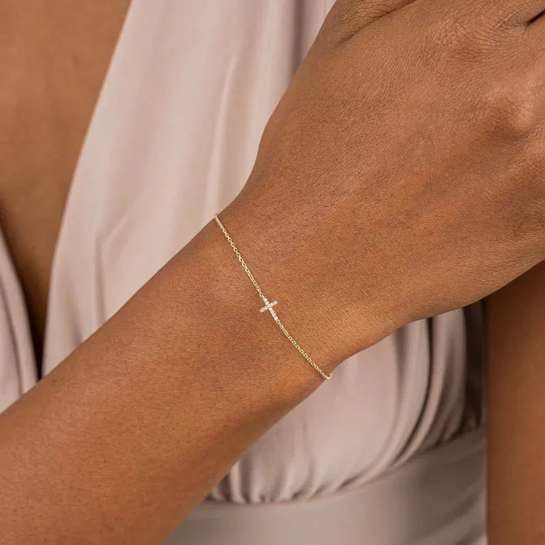 Dainty Cross Bracelet
