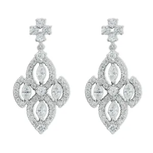 Diamond Shaped CZ Earrings