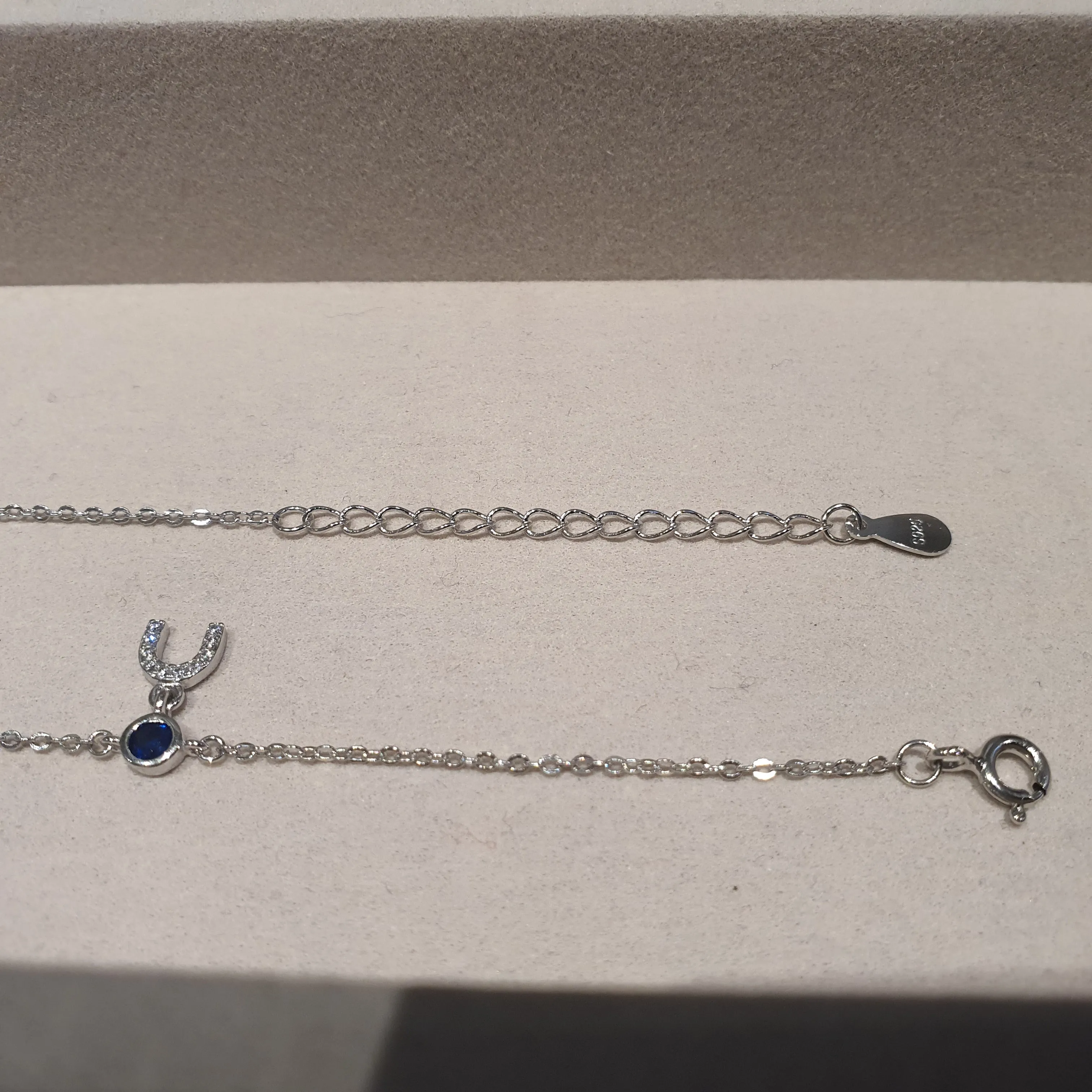 Evil Eye & Horseshoe Bracelet, Sterling Silver