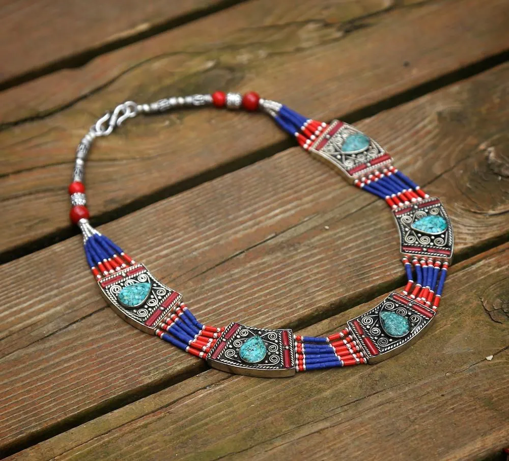 Extraoridinary Karma Dolma Tibetan Necklace