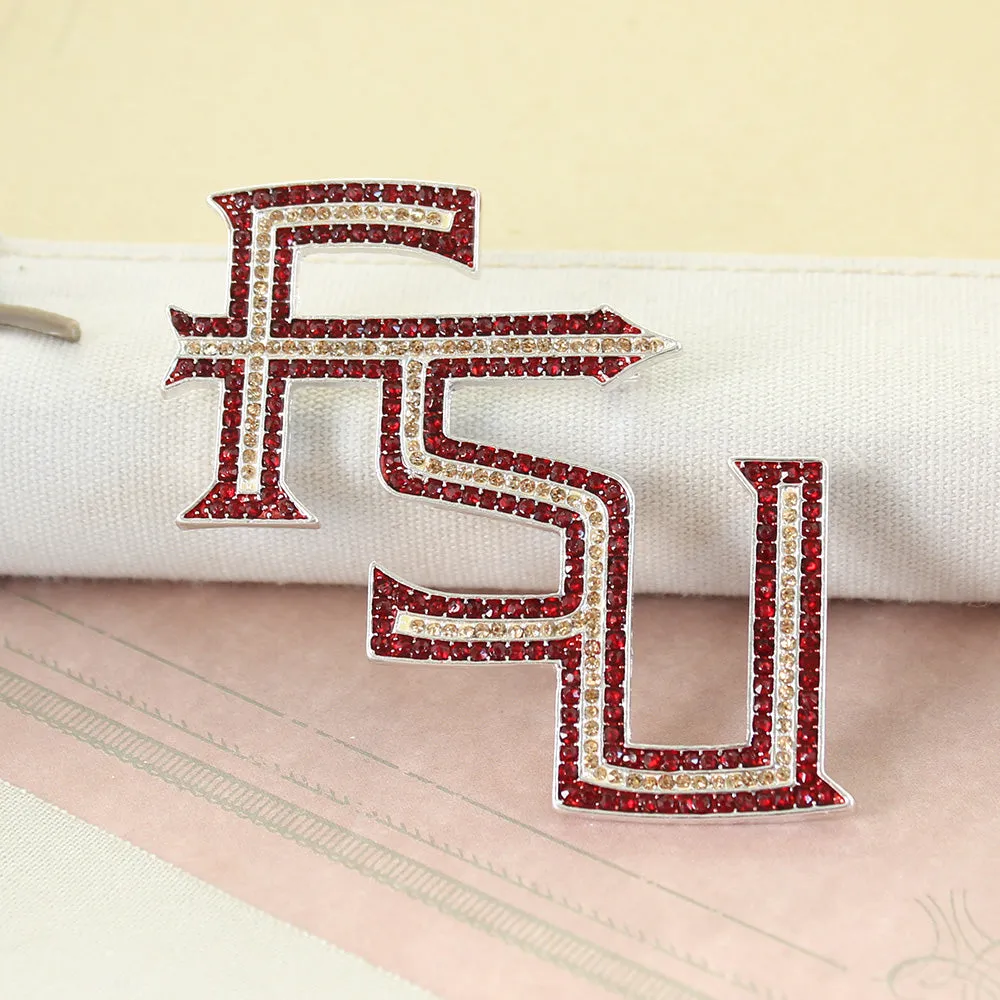 Florida State Crystal Logo Pin