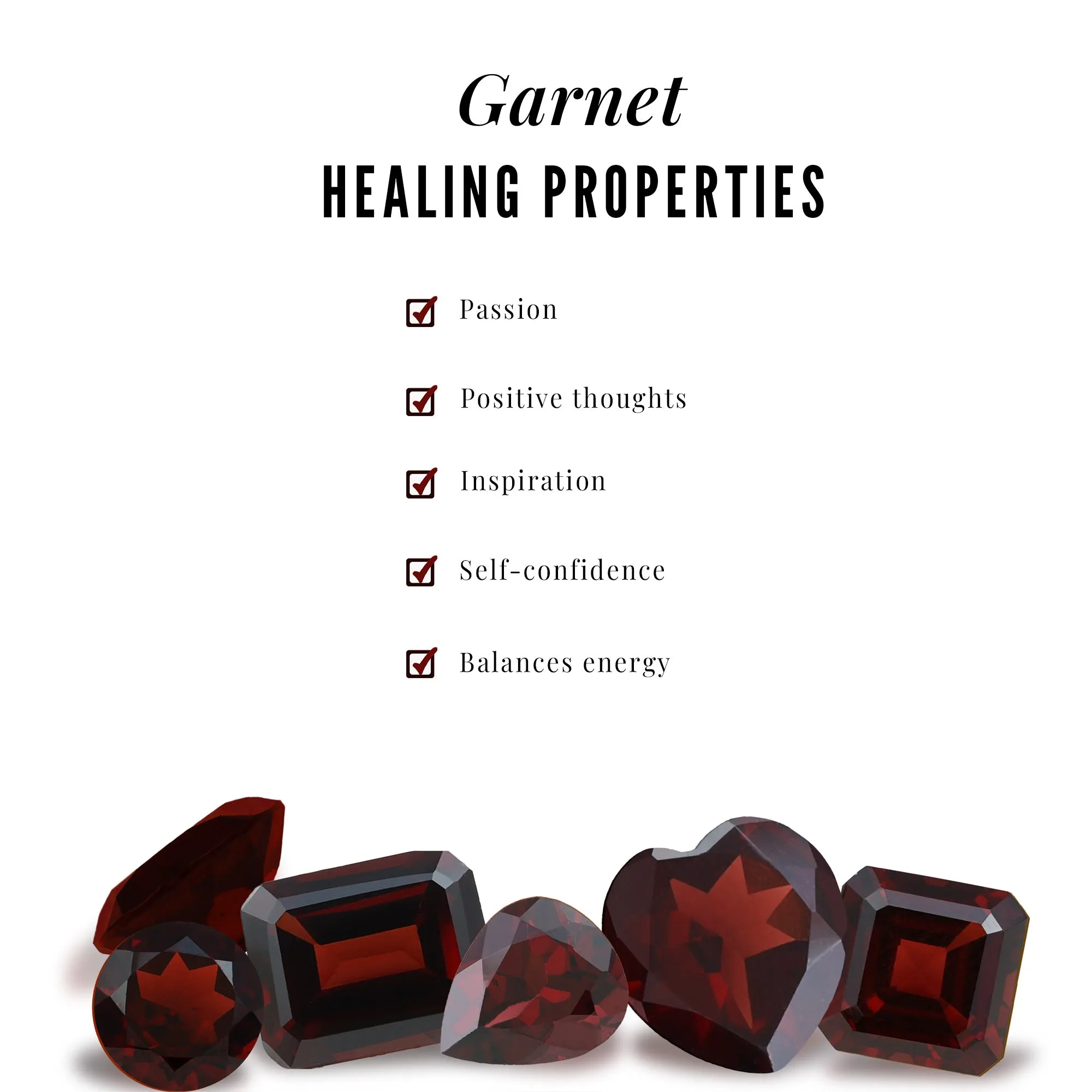 Garnet and Diamond Anniversary Ring