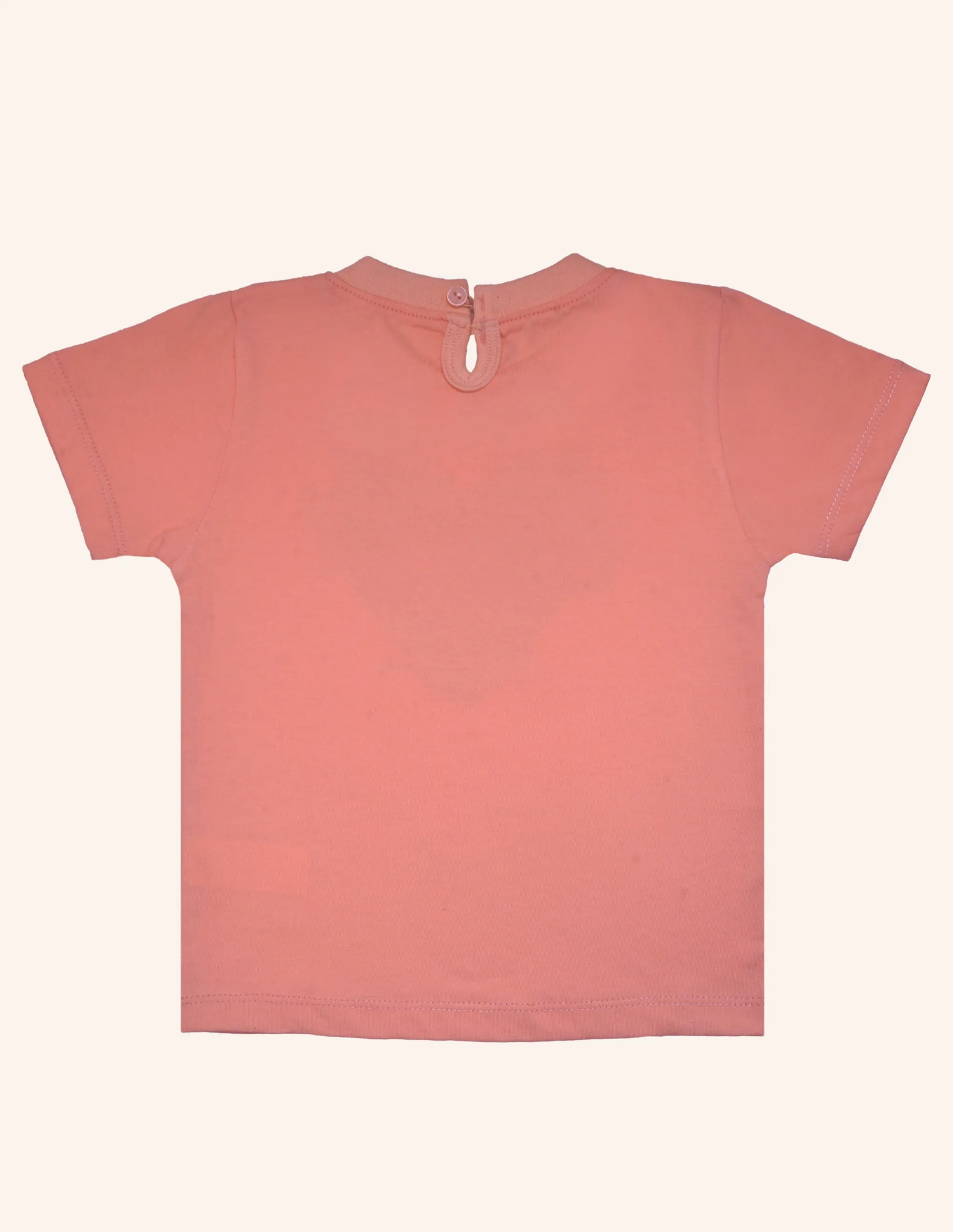 Girls Peach Beautiful Girl Tshirt