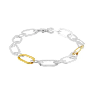Gurhan Mango Sterling Silver & 24K Gold Link Bracelet