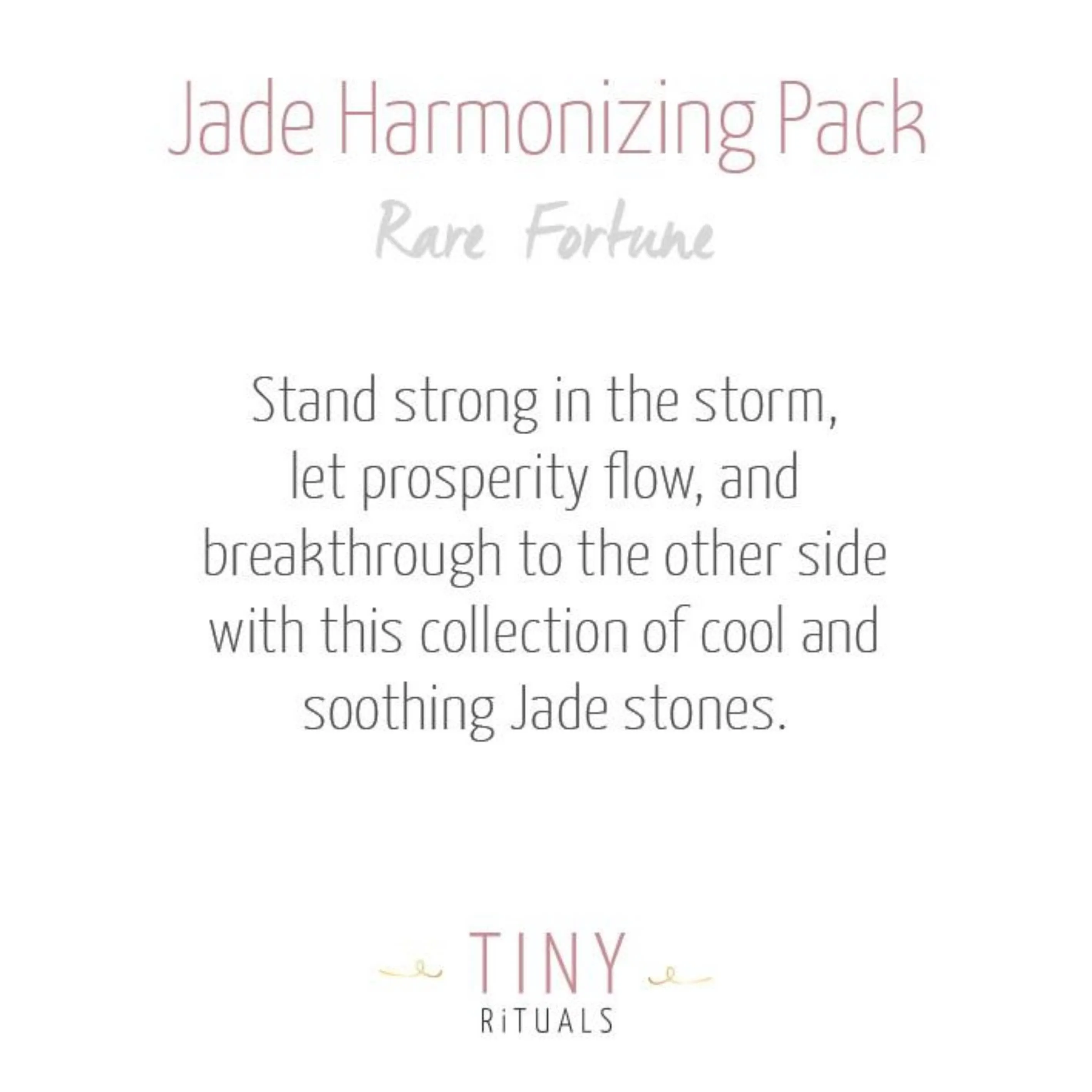 Harmonizing Jade Pack by Tiny Rituals