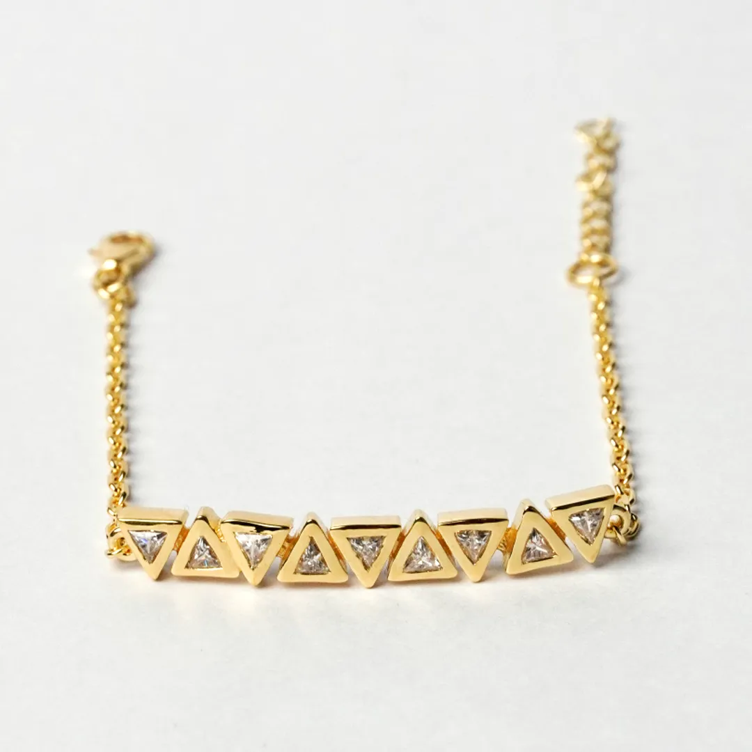 High Society Zircon 925 Sterling Silver Bracelet